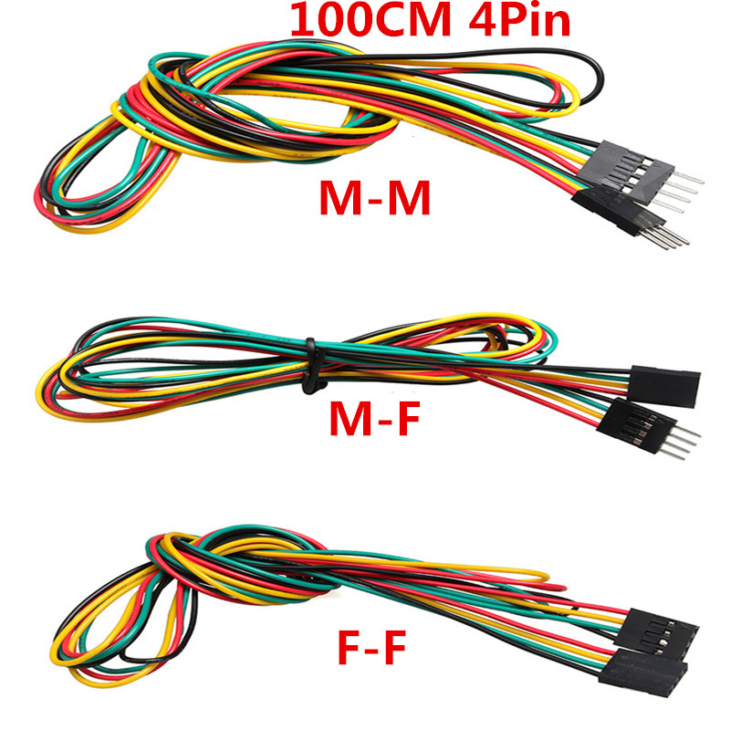 Diy Electronics Breadboard - 10 stks/partij 4pin 100 cm M-M/M-F/F-F