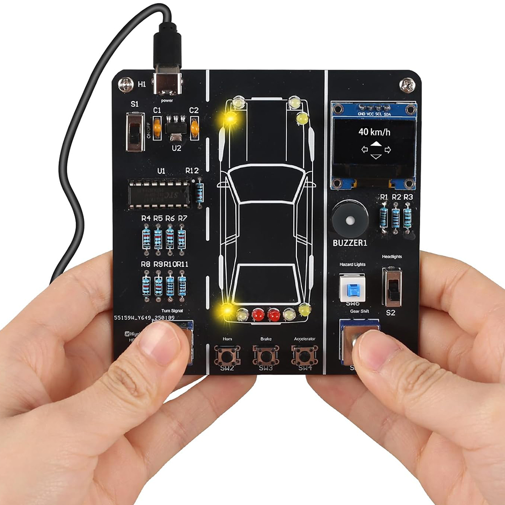 Diy Electronics Projects For Students - DIY autorijden simulatie soldeeroefenset STEM elektronisch