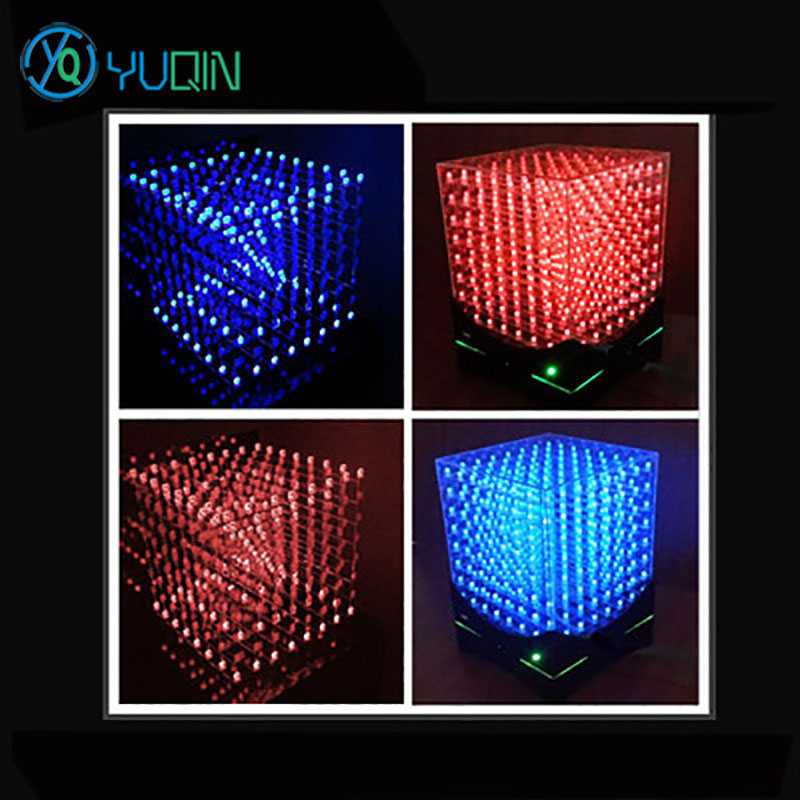 Diy Electronics Music - DIY 3D8 LED Cube Kit 8x8x8