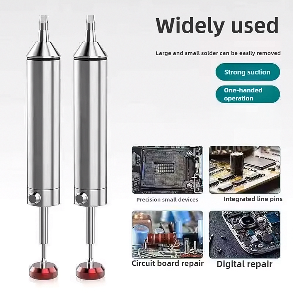 Flux Pen Electronics - Aluminium desoldeerpomp Zuig-tinpistool Soldeerzuiger Pen Krachtig
