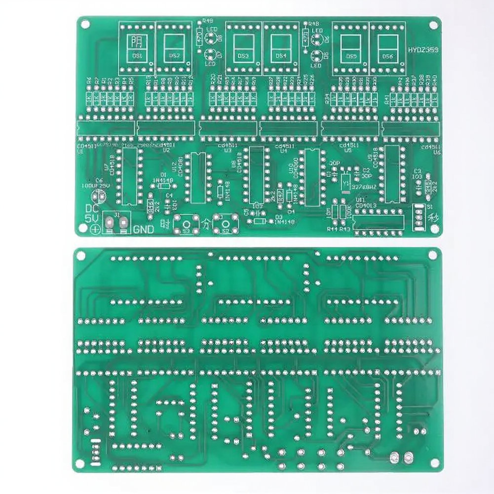 Diy Electronics Projects For Students - 6-cijferige doe-het-zelf-klokkit voor soldeerpraktijk, elektronica-leerproject voor