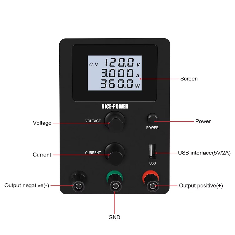 Dc Power Supply Variable - Fabrieksprijs DC variabele voeding 120V 3A