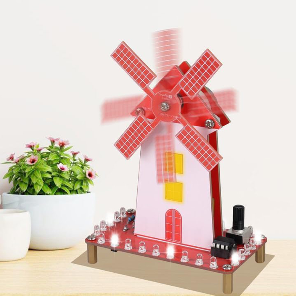Diy Electronics Kits For Beginners - DIY elektronische windmolenkit Soldeeroefenproject met LED-knipperlicht