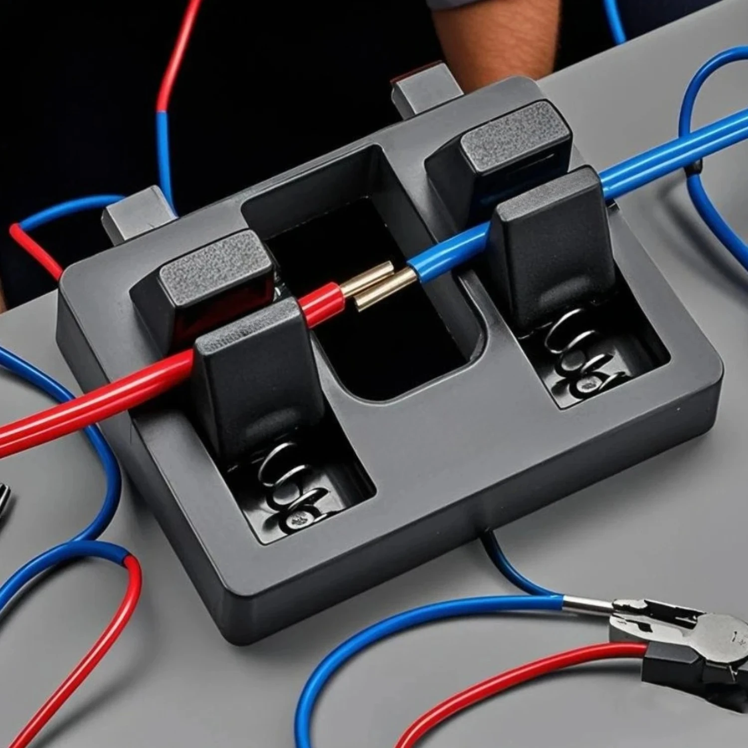 Diy Electronics Location - Dubbele Draad Soldeerpositioneerder Lente Kabel Bevestigingsklem