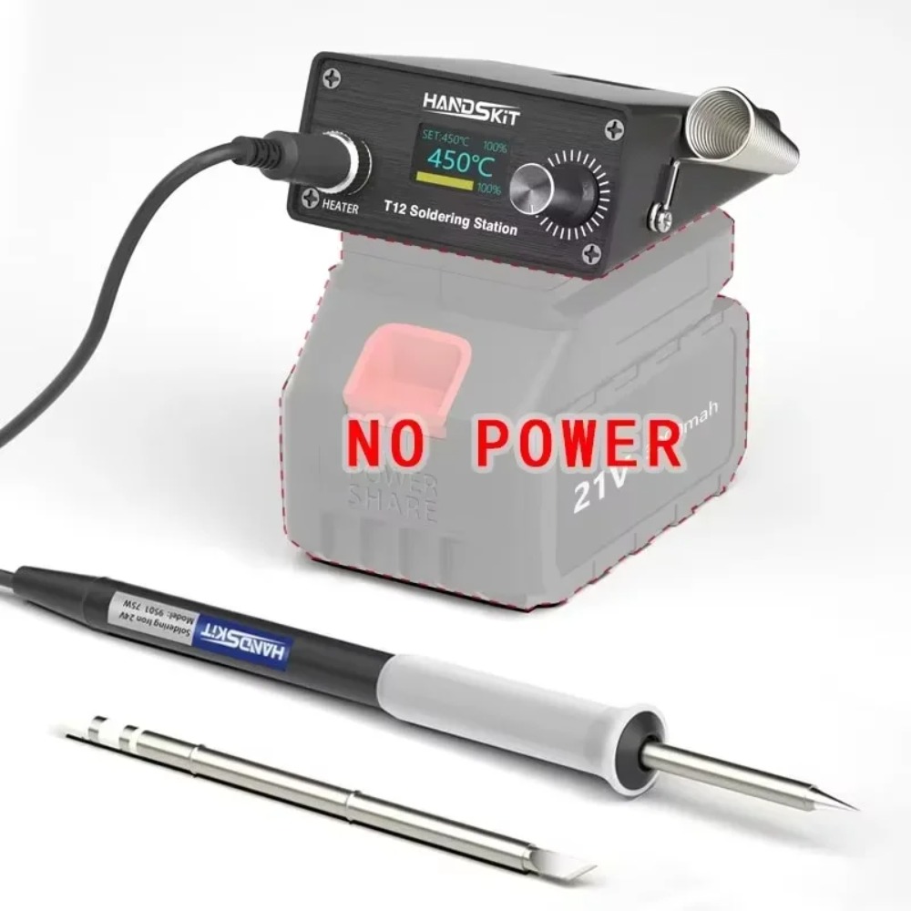 T12 Draadloos draagbaar soldee - Diy Soldering Station No Electronics recensie en prijs