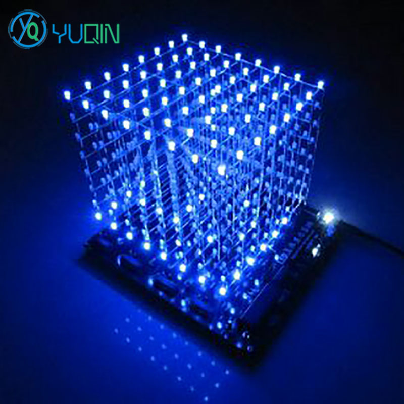 DIY 3D8 LED Cube Kit 8x8x8 met - Diy Electronics Music recensie en prijs