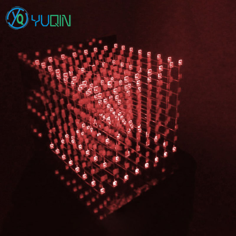 DIY 3D8 LED Cube Kit 8x8x8 met - Diy Electronics Music recensie en prijs