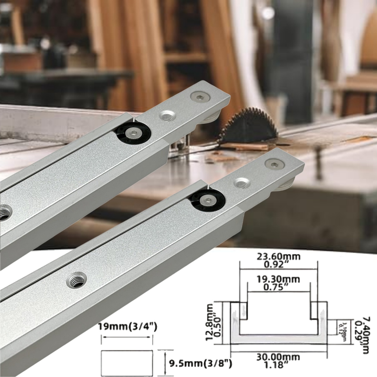 1 Set Aluminium T-Track Slot & - Diy Electronics Workbench recensie en prijs