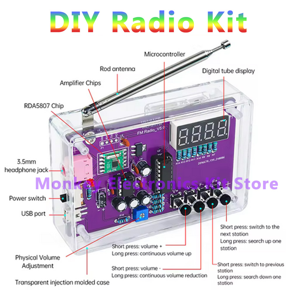 HU-017A Multifunctionele Radio - Diy Electronics Music recensie en prijs
