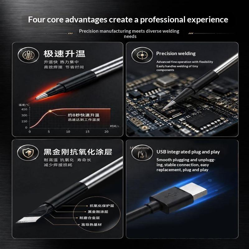 3 stuks 5V USB soldeerbouttips - Flux Pen Electronics recensie en prijs