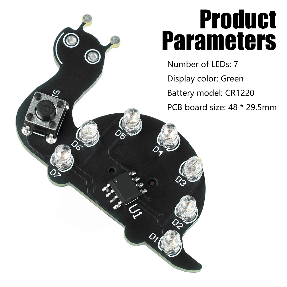 Snail LED Flowing Light Soldee - Diy Electronics Kits For Beginners recensie en prijs