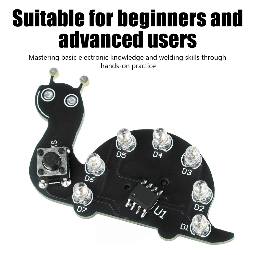Snail LED Flowing Light Soldee - Diy Electronics Kits For Beginners recensie en prijs