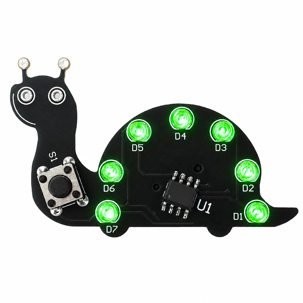 Snail LED Flowing Light Soldee - Diy Electronics Kits For Beginners recensie en prijs