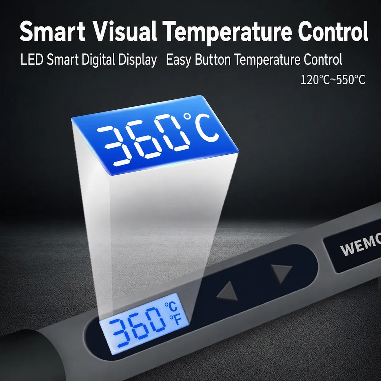 90W Digitale LCD Soldeerbout m - Diy Electronics Uk recensie en prijs