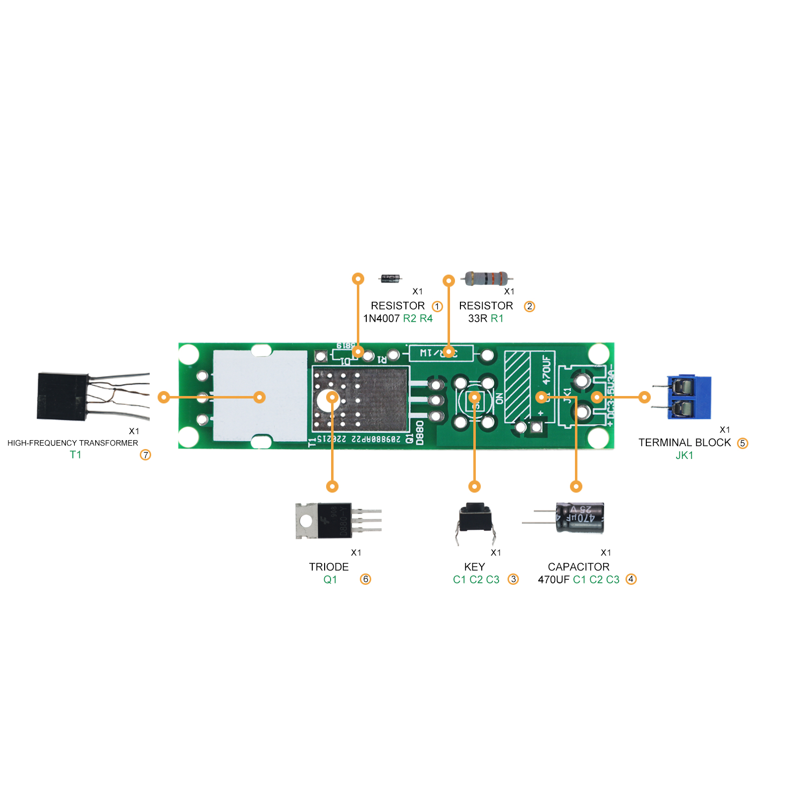 Hoogspanningsgenerator Boogont - Diy Electronics Websites recensie en prijs