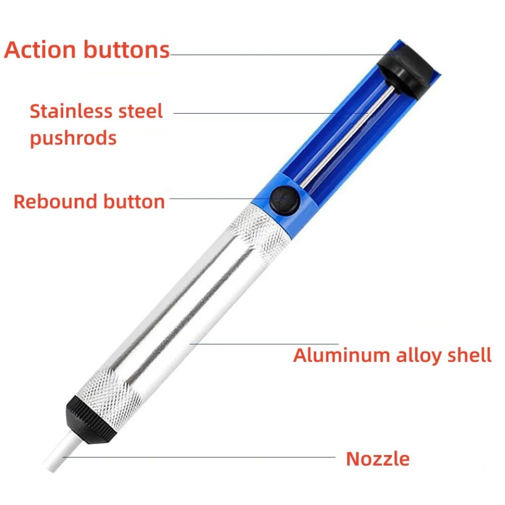 Aluminium Desoldeerpomp Vacuüm - Flux Pen Electronics recensie en prijs