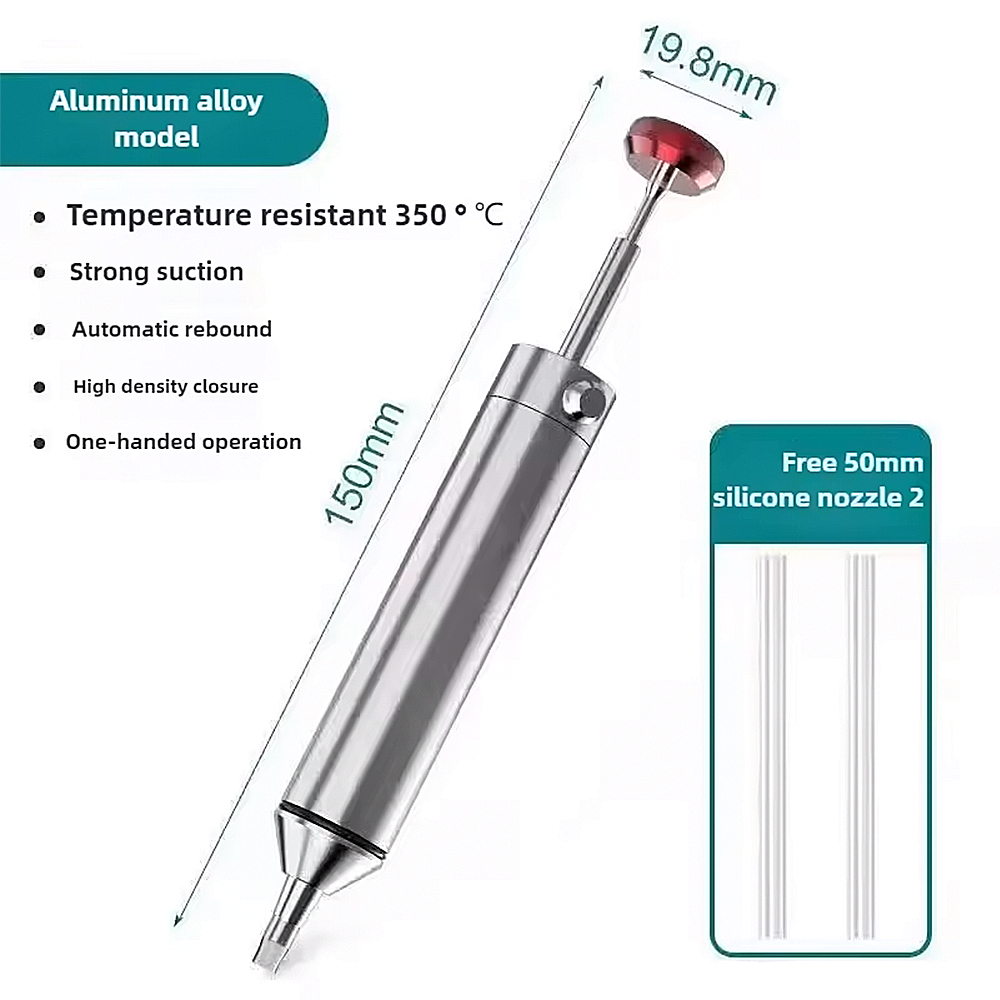 Aluminium desoldeerpomp Zuig-t - Flux Pen Electronics recensie en prijs