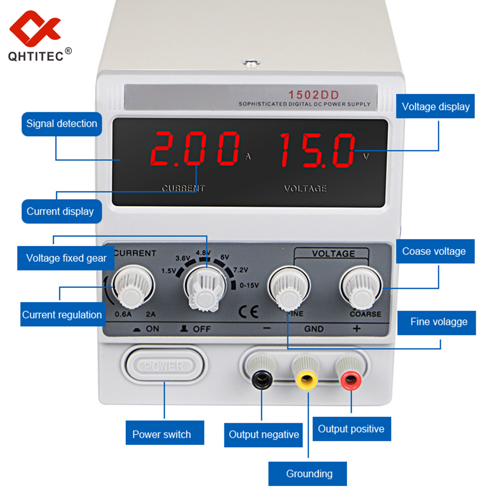 QHTITEC DC-geregelde voeding I - Dc Power Supply Variable recensie en prijs