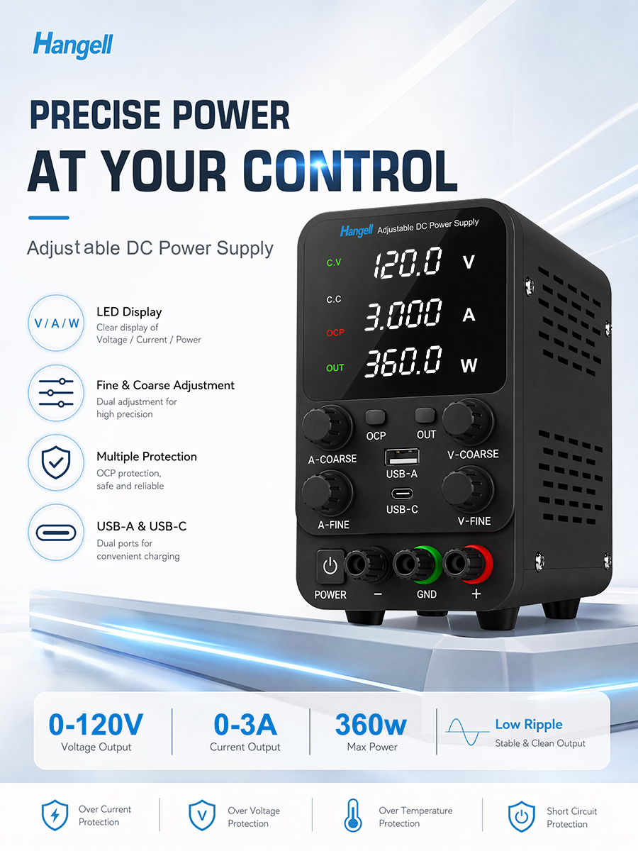 DC-laboratoriumvoeding 120V3A  - Dc Power Supply Variable recensie en prijs