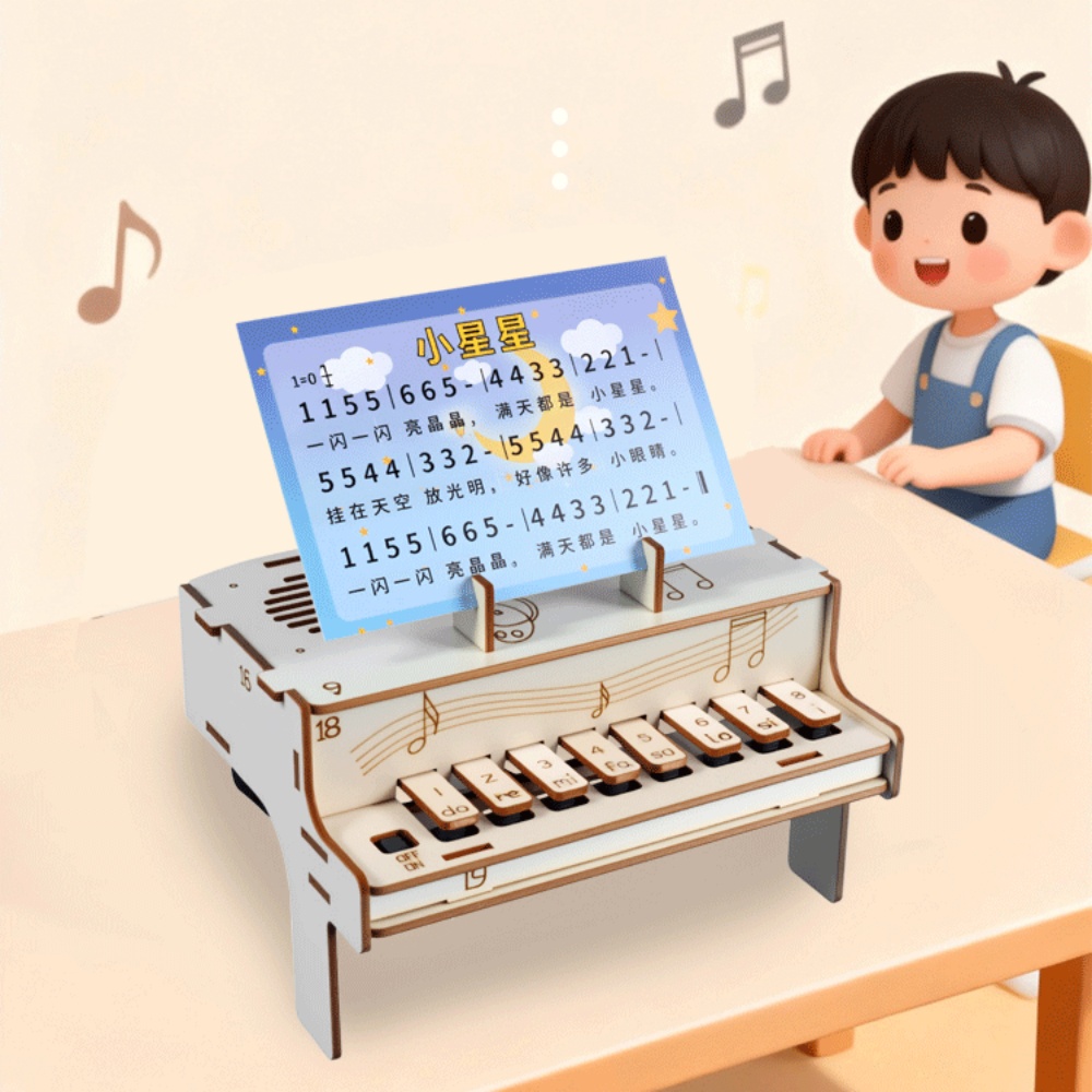 DIY houten elektronische piano - Diy Electronics Music recensie en prijs