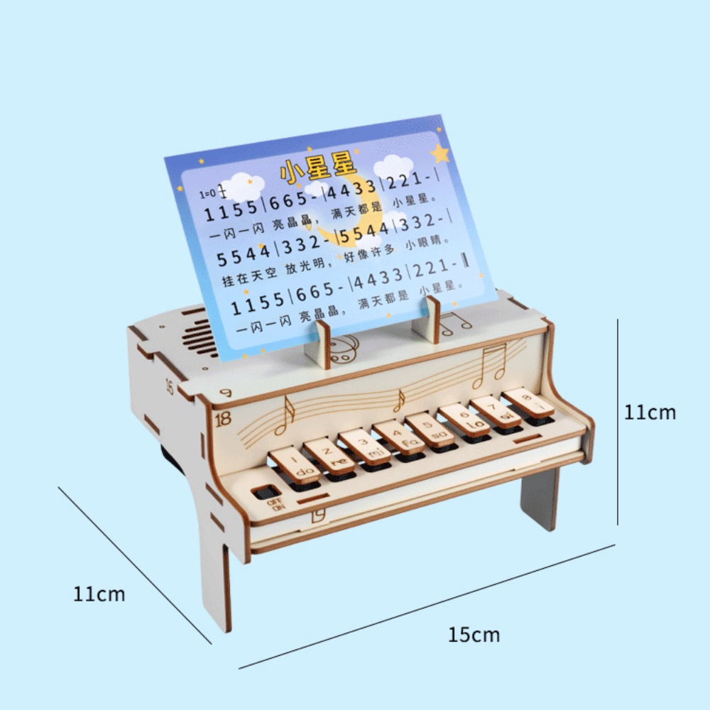 DIY houten elektronische piano - Diy Electronics Music recensie en prijs