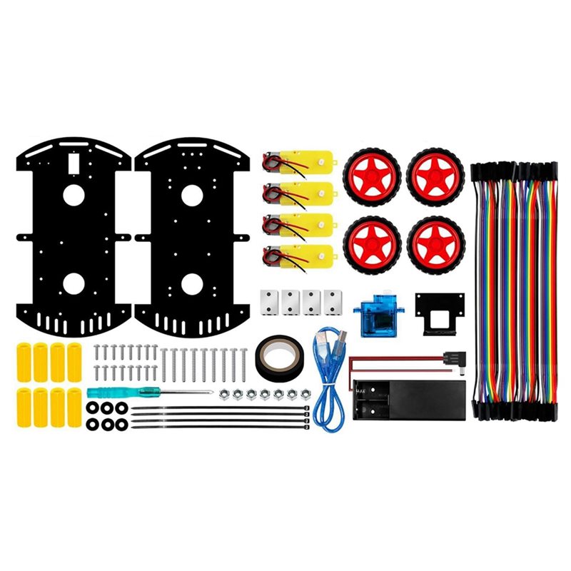 WOWFU-4WD Smart Robot Auto Kit - Arduino Uno Starter Kit recensie en prijs
