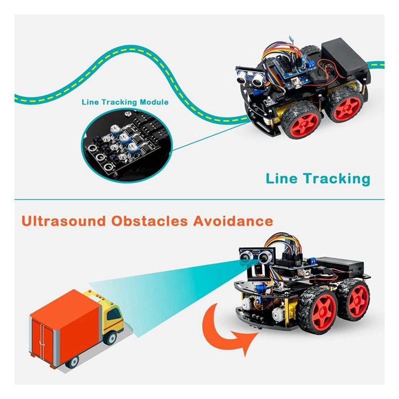 WOWFU-4WD Smart Robot Auto Kit - Arduino Uno Starter Kit recensie en prijs
