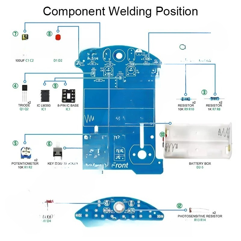 Oefen met solderen, elektronic - Diy Electronics Kits For Beginners recensie en prijs