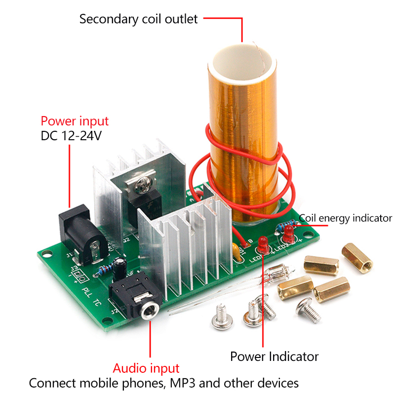 Mini Tesla Coil DIY Elektronis - Diy Electronics Music recensie en prijs