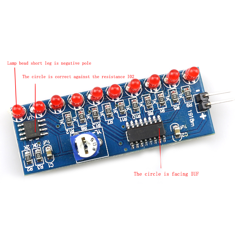 NE555+CD4017 Running LED Flow  - Diy Electronics Websites recensie en prijs